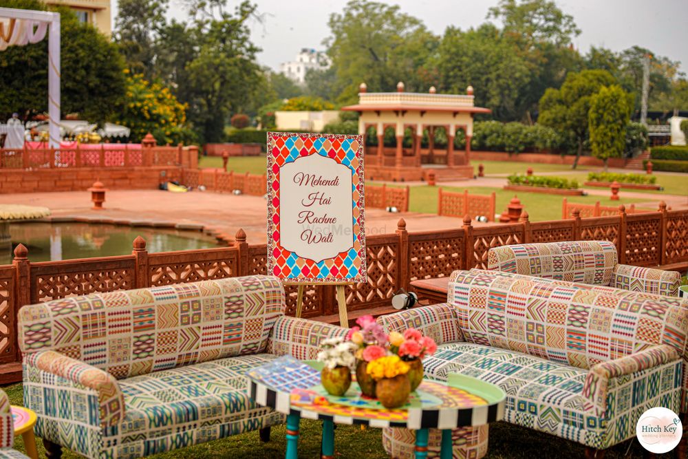 Photo of Quirky quote boards for outdoor mehendi decor