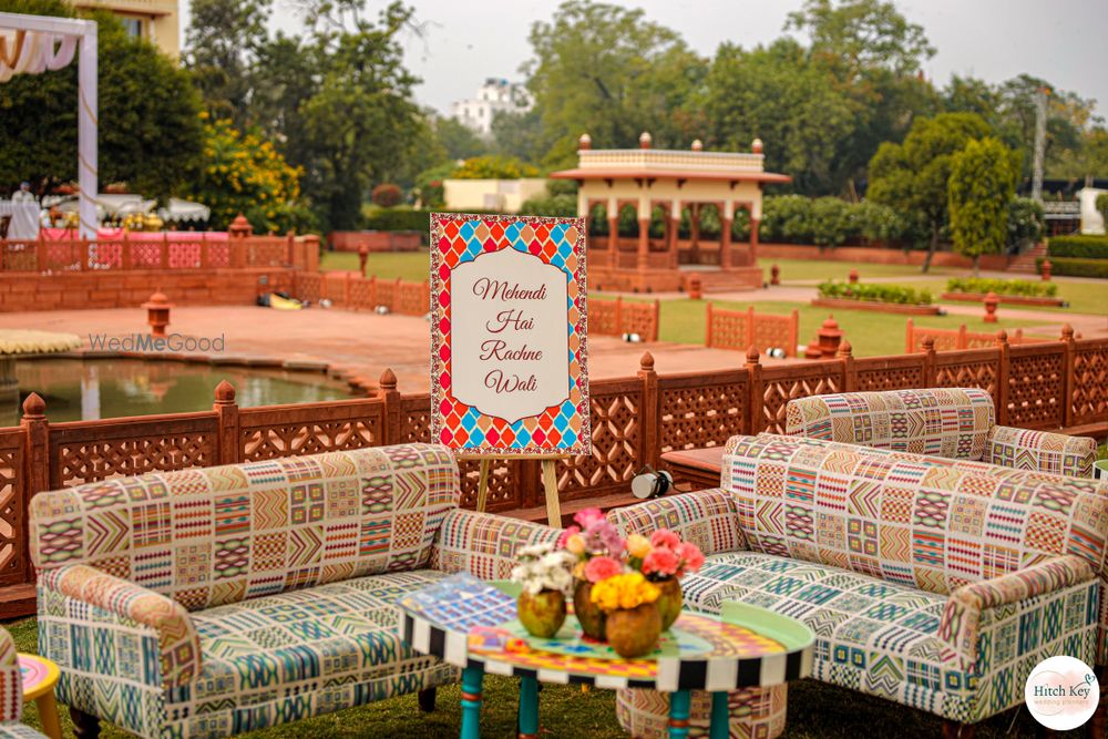 Photo of Quirky quote boards for outdoor mehendi decor