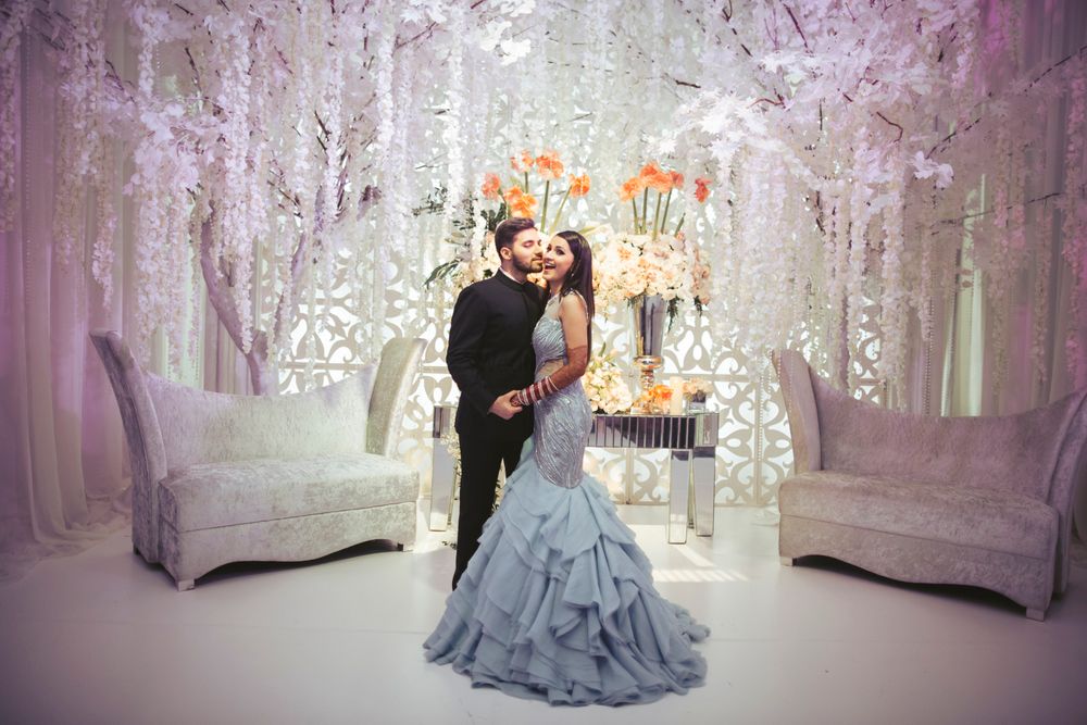 Light Blue Wedding Photoshoot & Poses Photo cocktail decor ideas