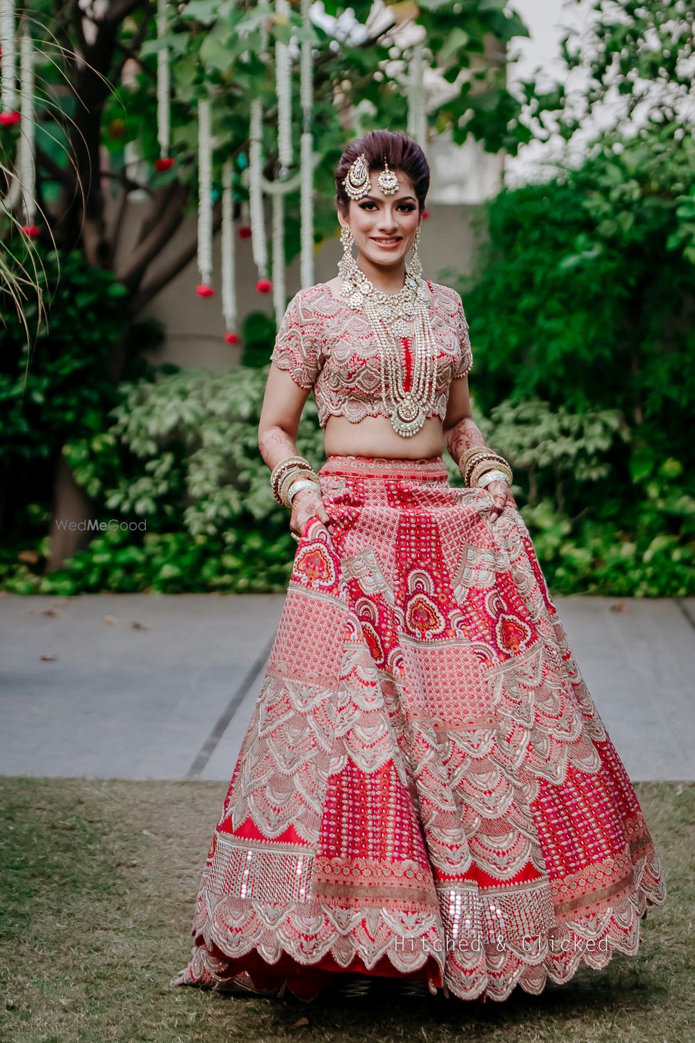 Photo of A bridal portrait captured before bride gets ready for her wedding