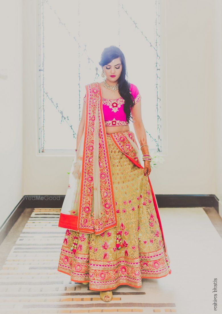 Bright Pink Bridal Lehenga Photo