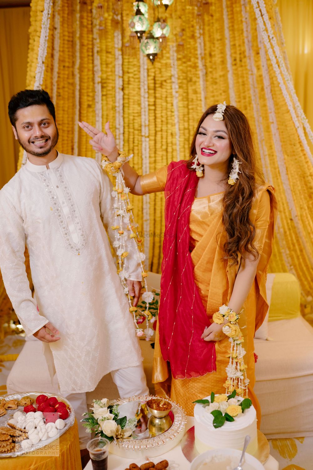 Photo of Muslim bride and groom for the haldi