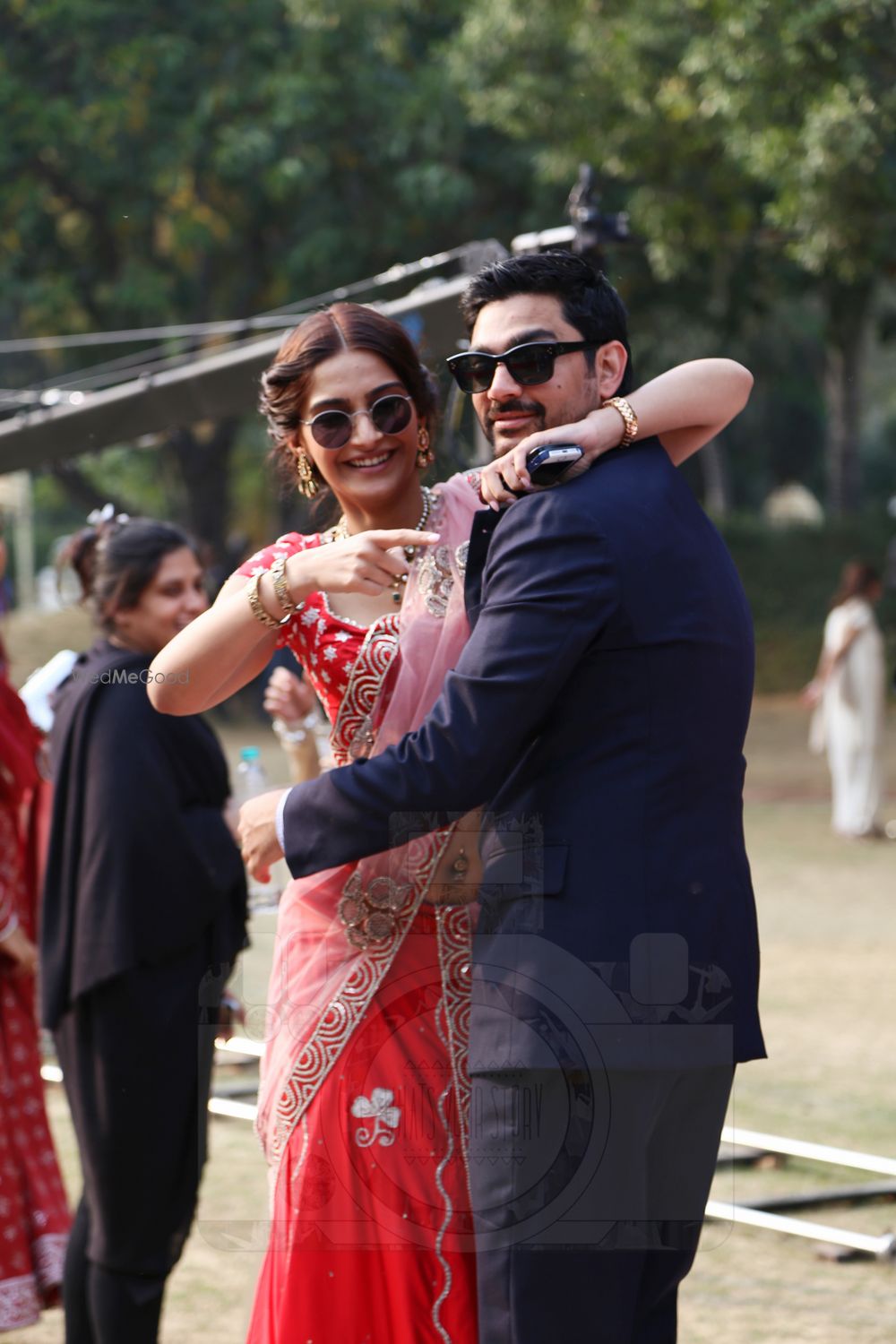 Photo of Sonamkapoor at wedding with friend