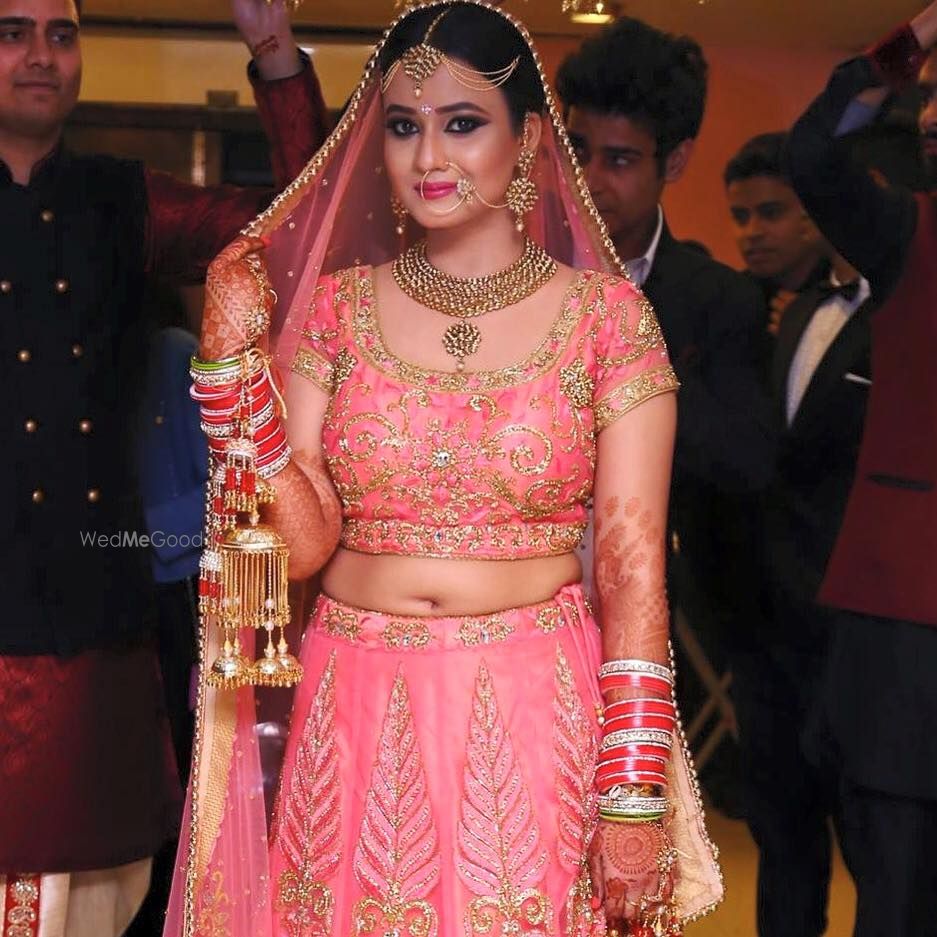 Photo of Light pink bridal lehenga