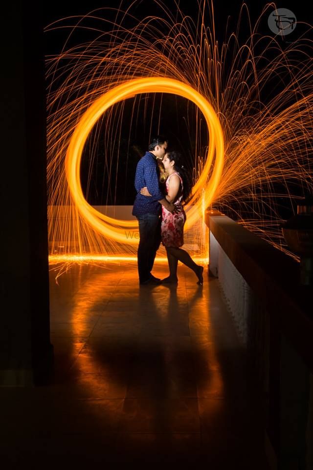 Photo of Pre wedding shoot with sparklers