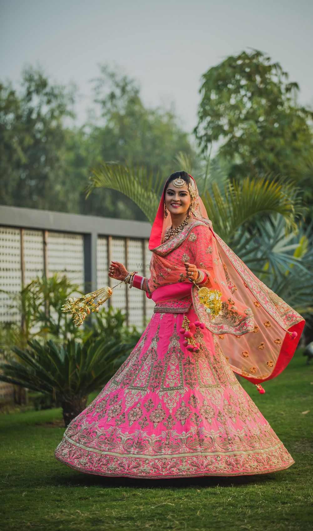 Photo of Barbie Pink and Gold Twirling Lehenga