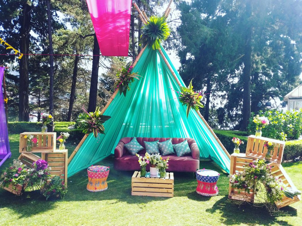 Photo of Outdoor tents arrangement