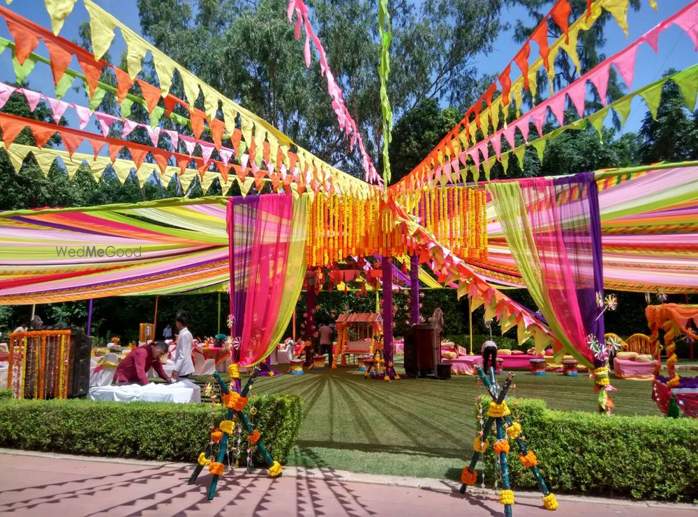 Photo of rainbow themed mehendi