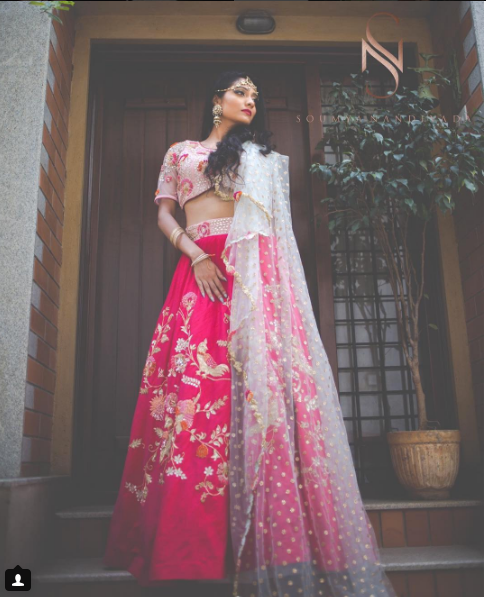 Photo of Light  and bright Girly Lehenga