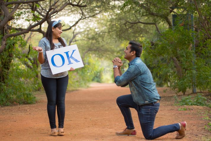 Photo of cute pre-wedding proposal idea