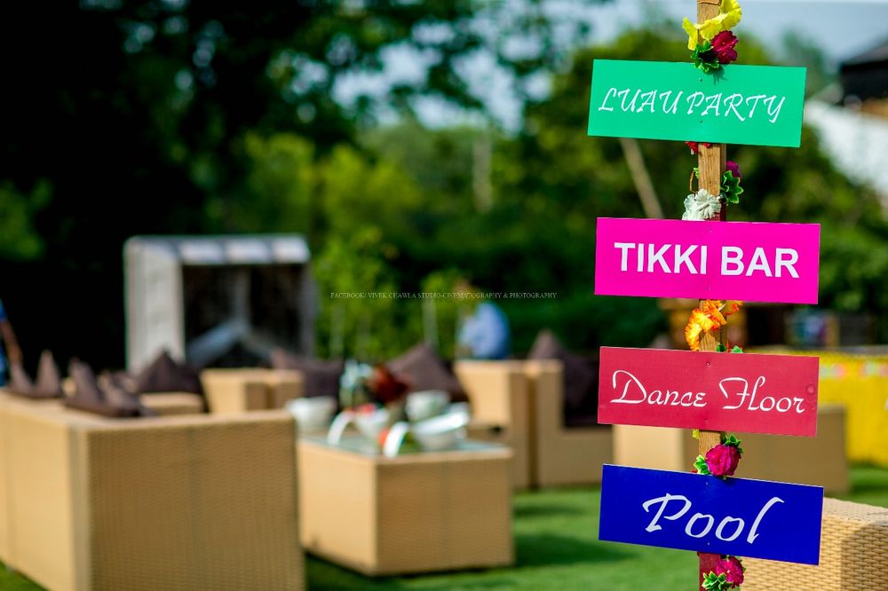 Photo of Bright and colorful message boards in decor