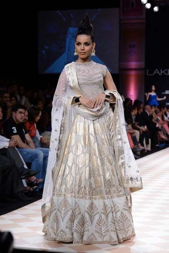 Photo of white gota patti lehenga