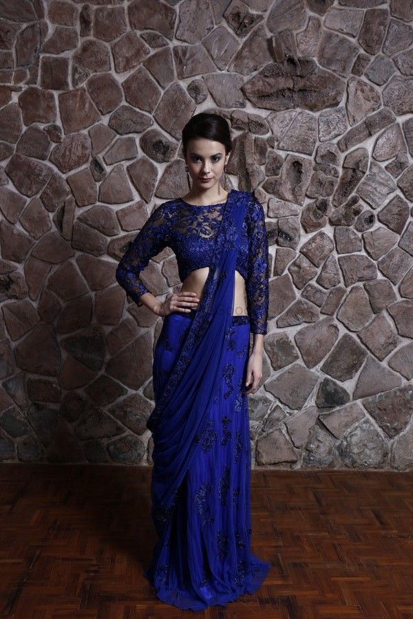 Photo of blue sari