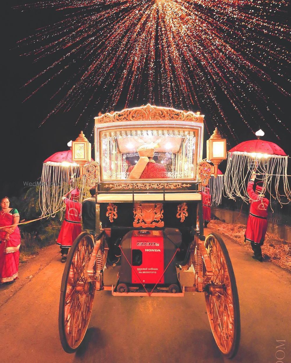 Photo of Royal groom entrance on a carriage