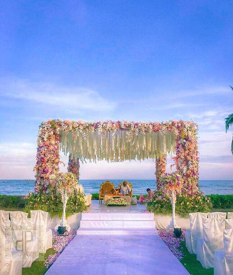 Photo of Beautiful outdoor mandap decor