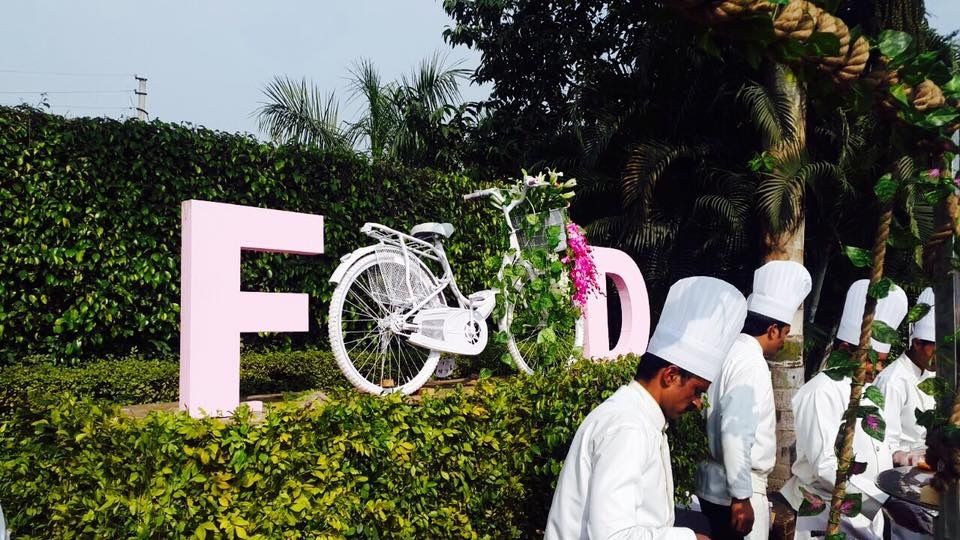 Photo of Unique food sign with cycle prop