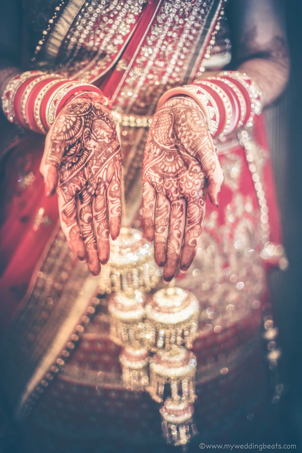 Photo of Bridal mehendi design with grooms name written