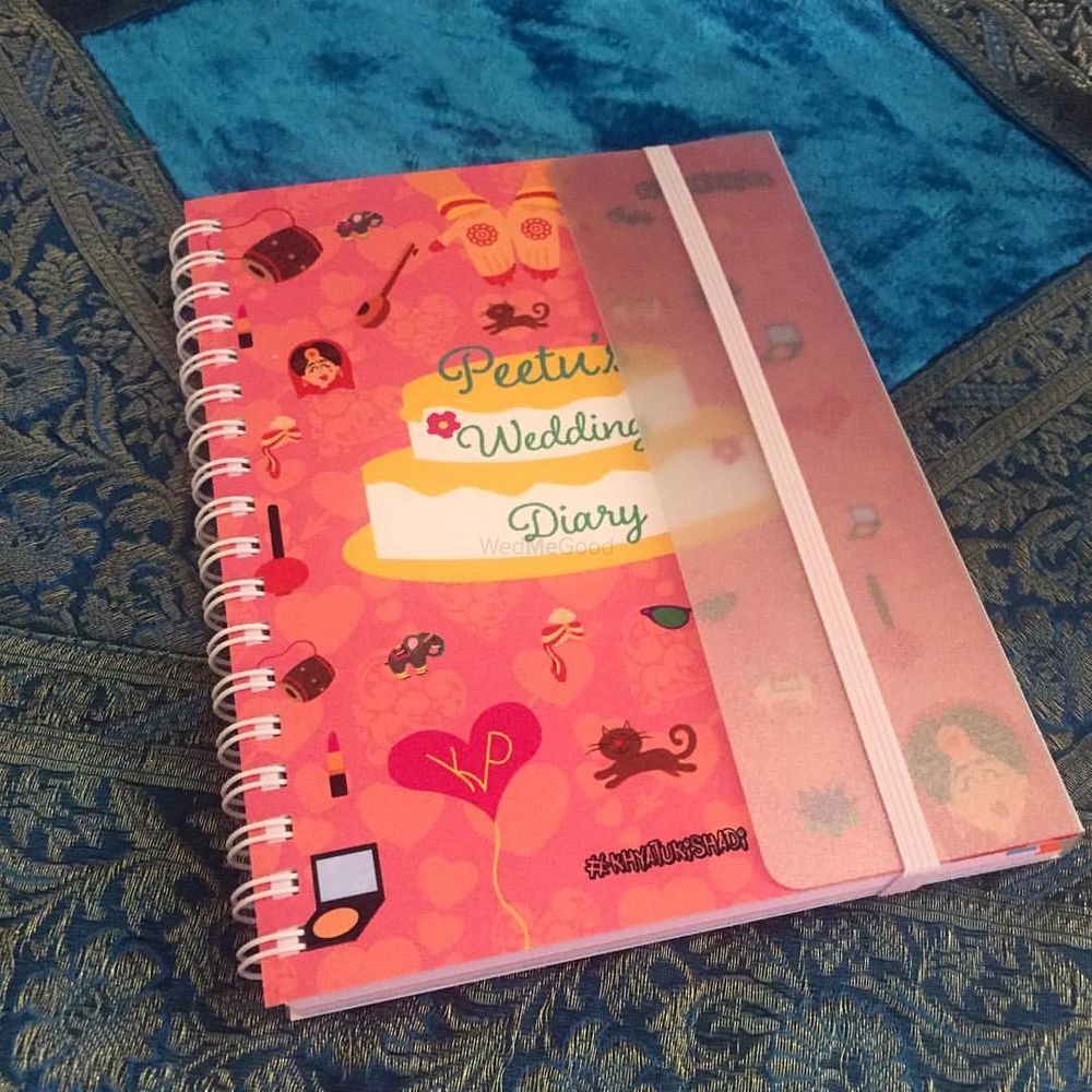 Photo of Bride's diary for wedding