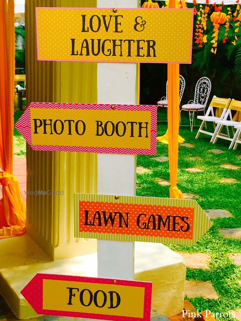 Photo of Colorful direction boards