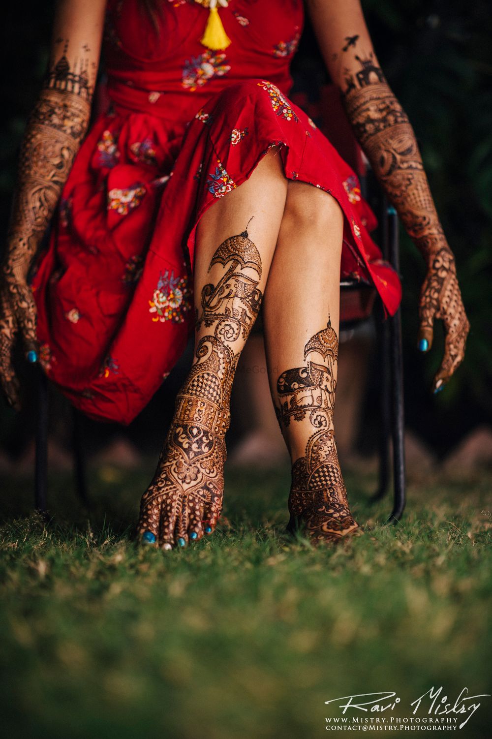 Photo of unique bridal feet mehendi design with baraat
