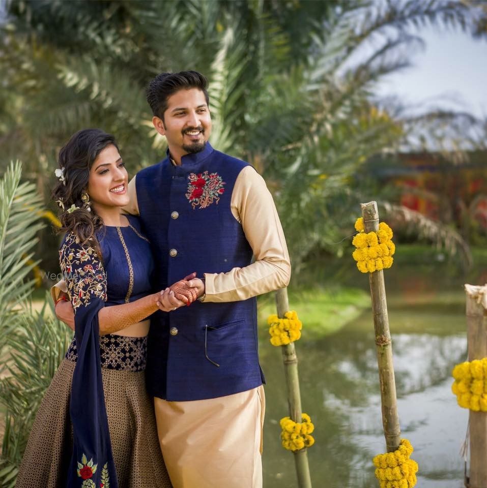 Photo of Royal Blue Matching Couple Shot