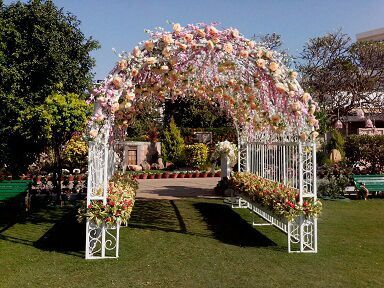 Photo of Floral archway entrance decor