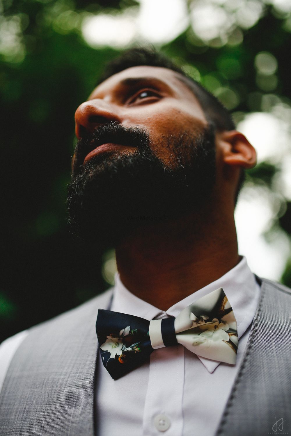 Photo of floral bow tie