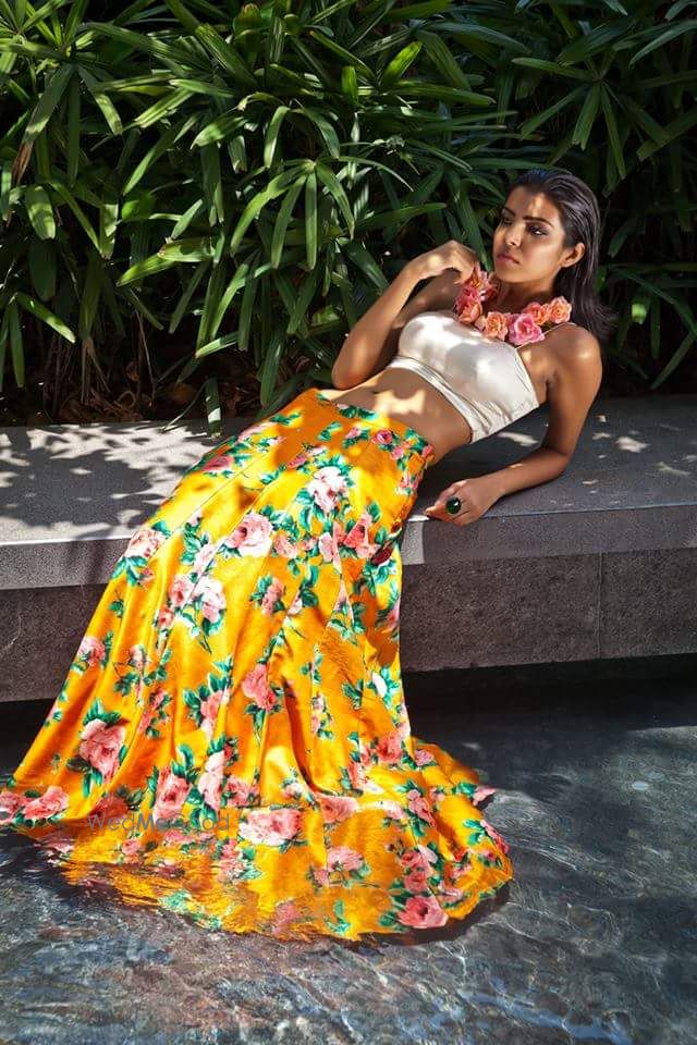 Photo of floral print lehengas