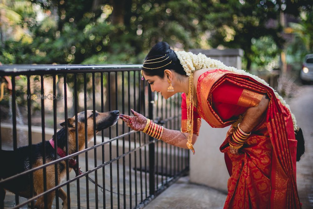 Photo of South Indian bride candid shot