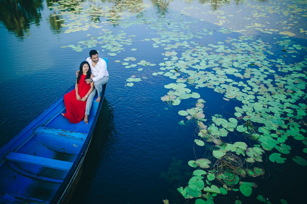Photo of Couple pre wedding shot on boat