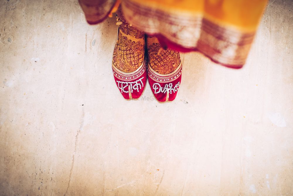 Photo of Customised juttis for bride