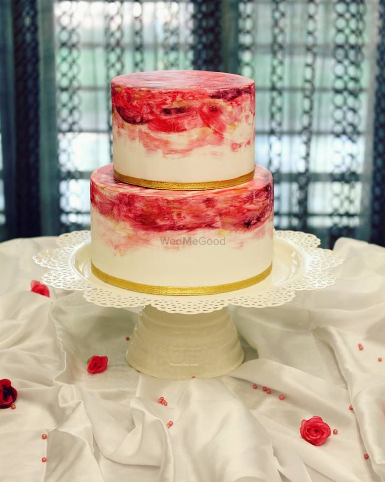 Photo of two tier cake