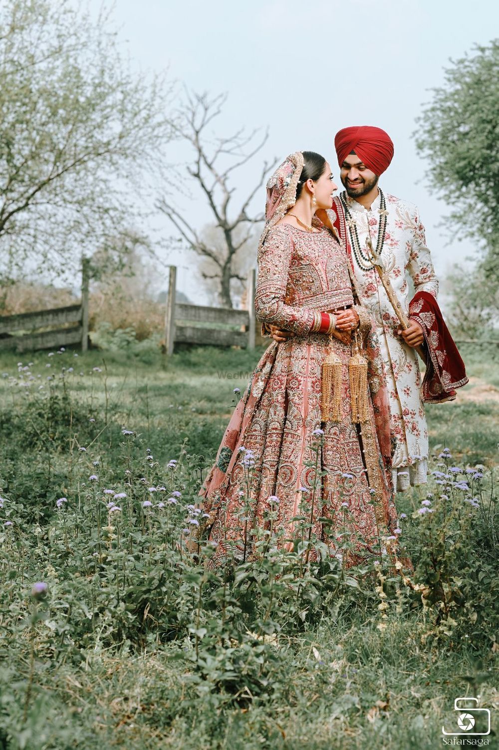 Photo of A Sikh couple portrait.