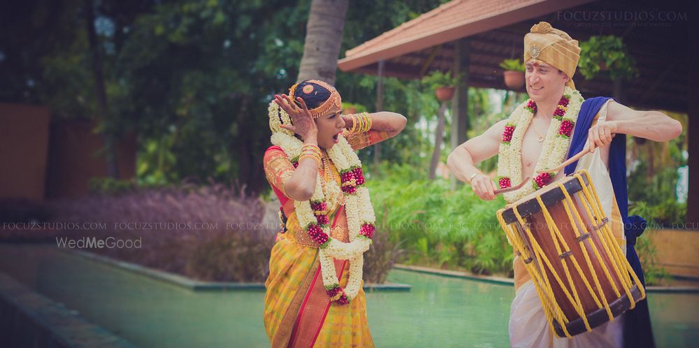 Photo of cute south indian couple portrait