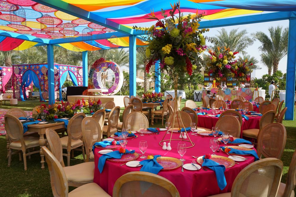 Photo of Colorful table settings