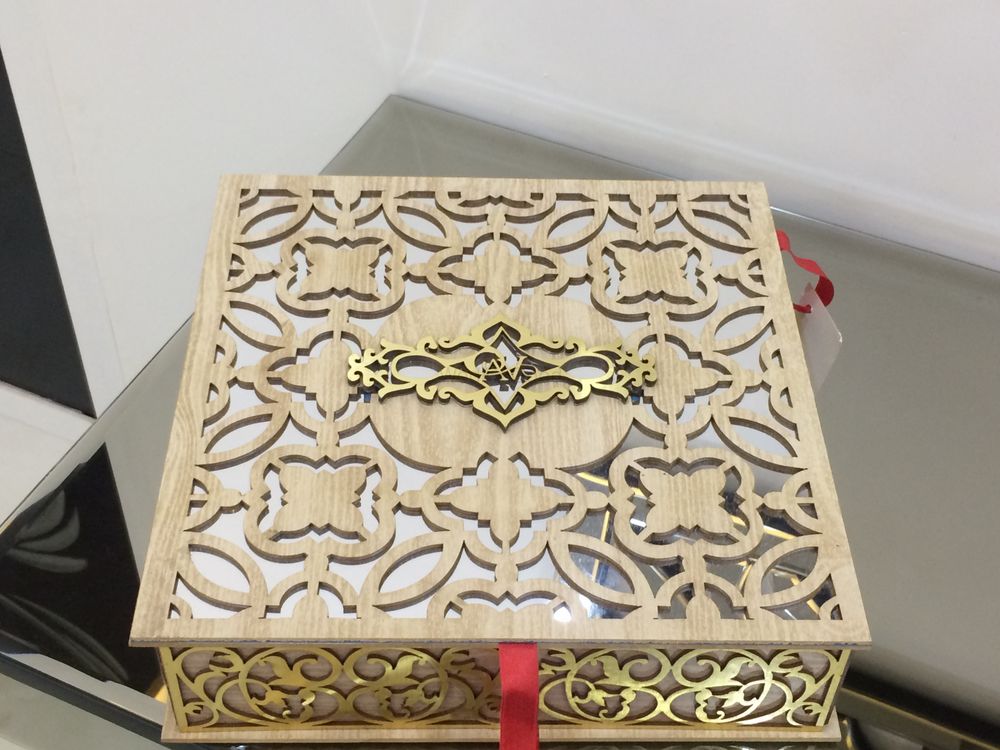 Photo of beige and gold box