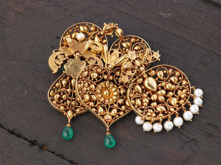Photo of gold filigree earrings