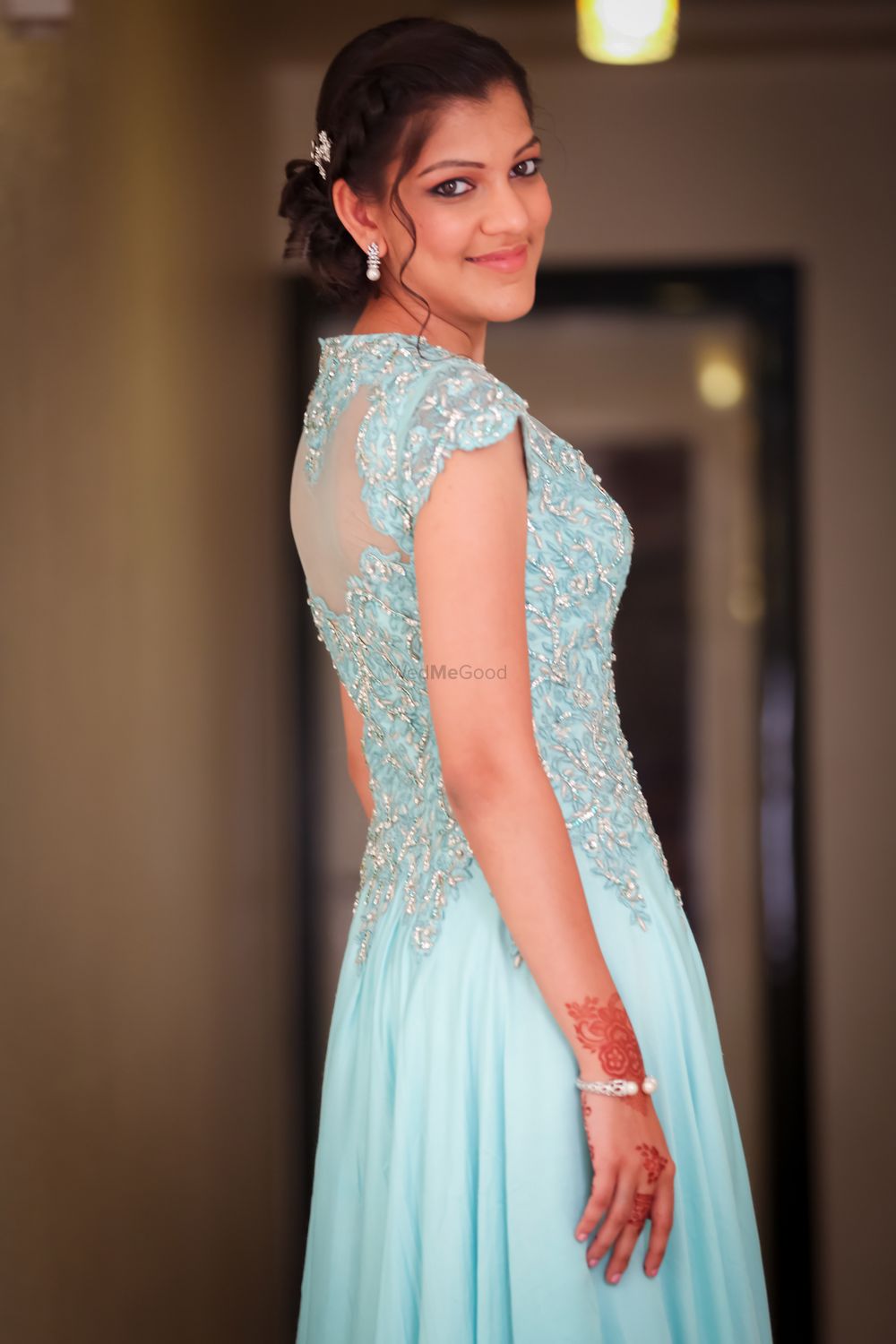 Photo of pale blue gown