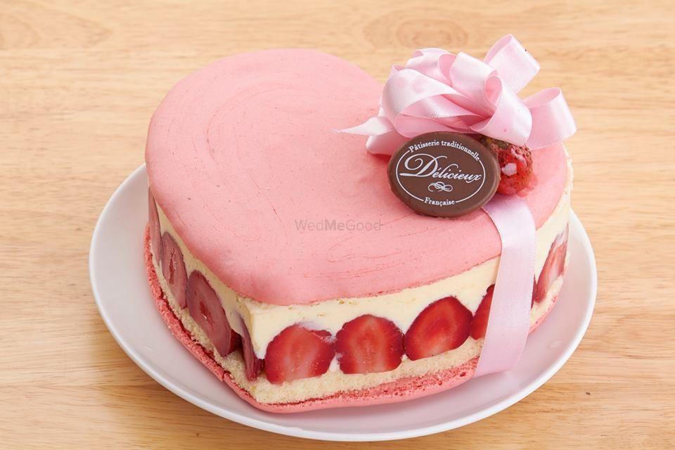 Photo of heart shaped cake