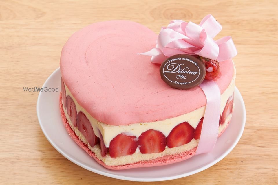 Photo of heart shaped cake