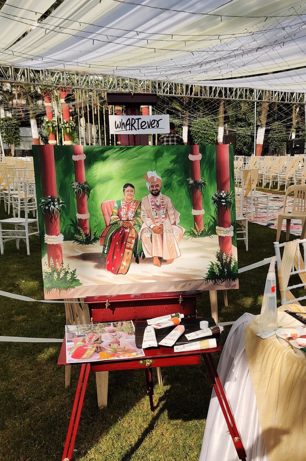 Photo By Live Wedding Painting by whARTever - Wedding Entertainment 