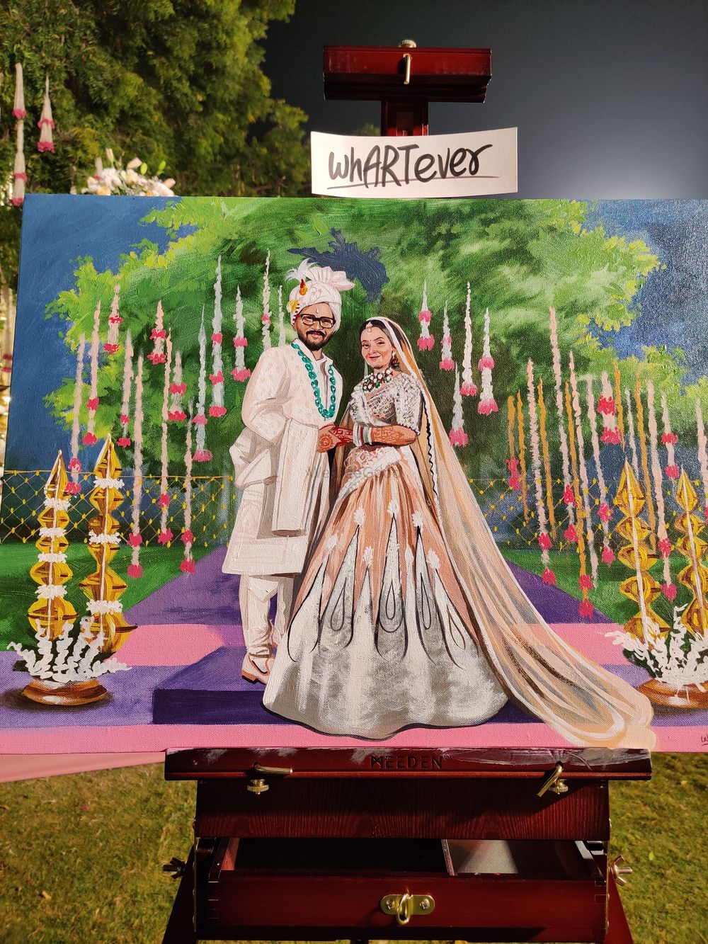 Photo By Live Wedding Painting by whARTever - Wedding Entertainment 