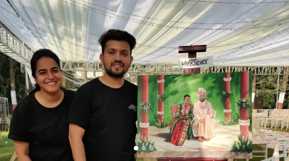 Live Wedding Painting by whARTever