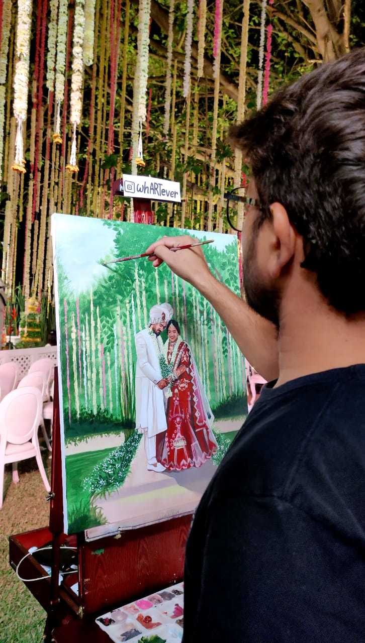 Photo By Live Wedding Painting by whARTever - Wedding Entertainment 