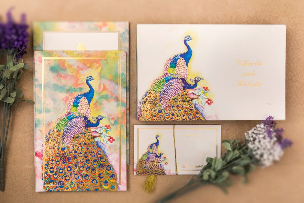 Photo of peacock motif