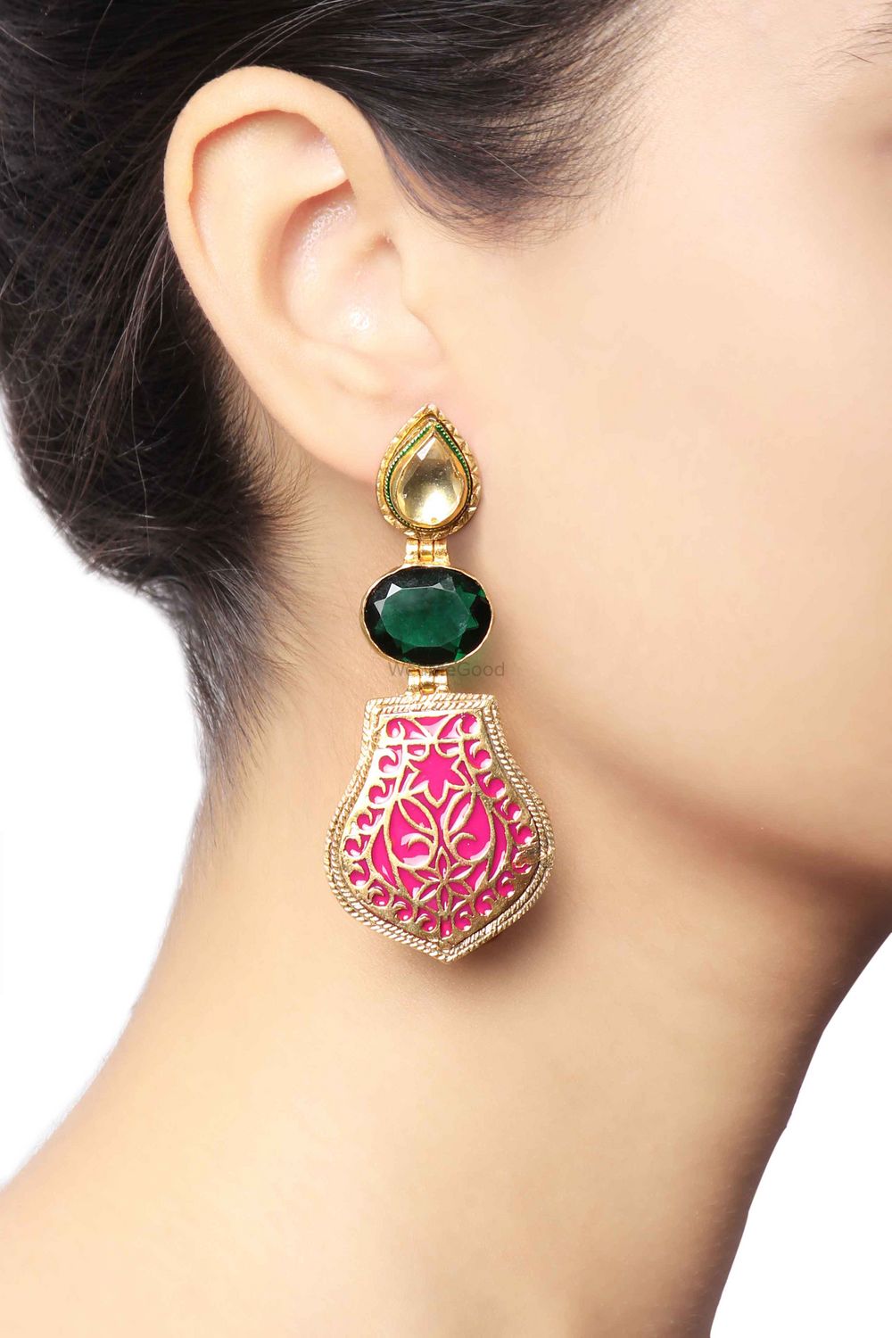 Photo of gold earrings