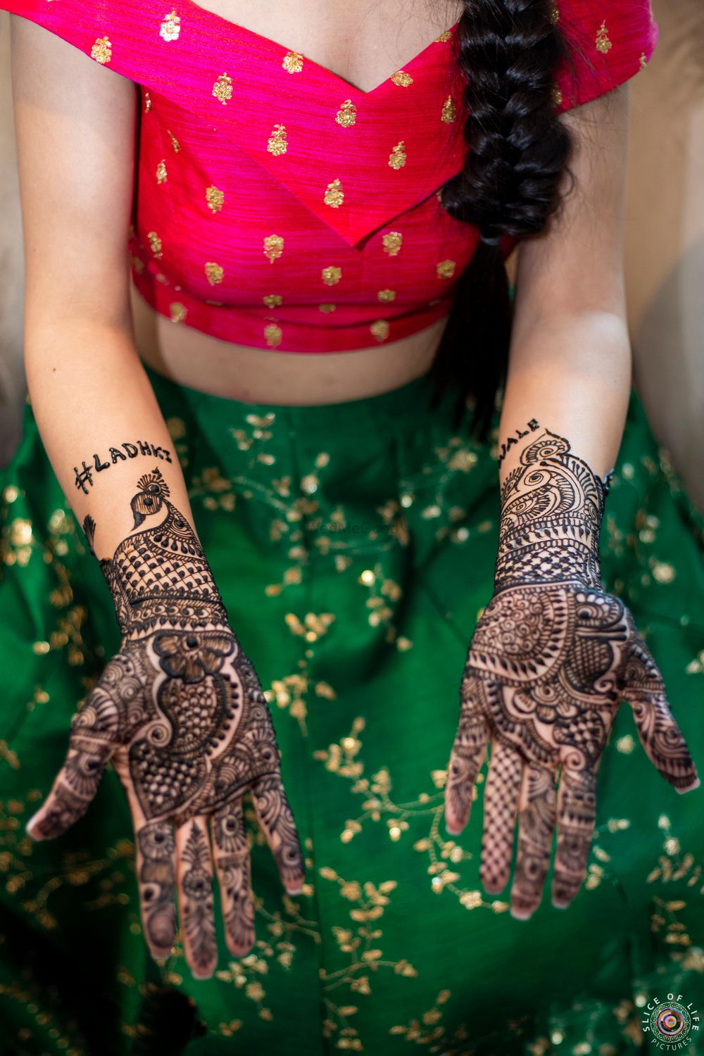 Photo of traditional mehndi design for hands