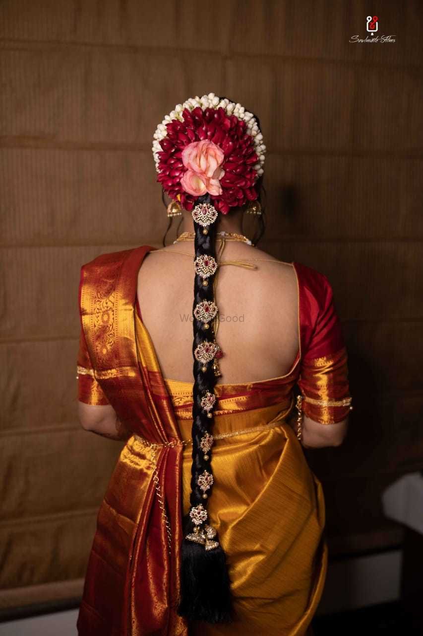 Photo of South Indian Bridal hairstyle
