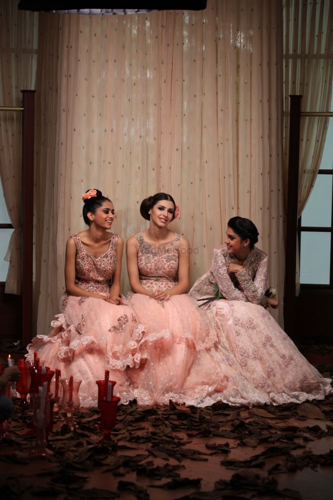 Photo of light pink gowns