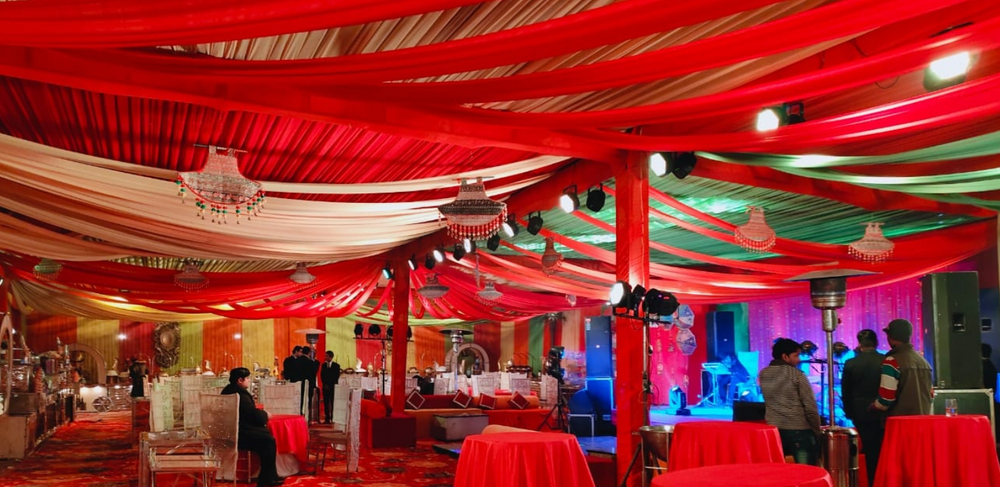 Grover Tent and Decorations